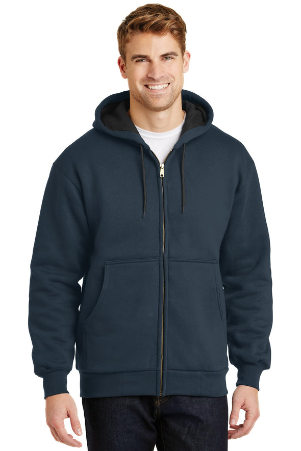 CornerStone Heavyweight Full-Zip Hooded Sweatshirt with Thermal Lining
