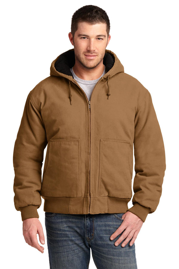 CornerStone Washed Duck Cloth Insulated Hooded Work Jacket