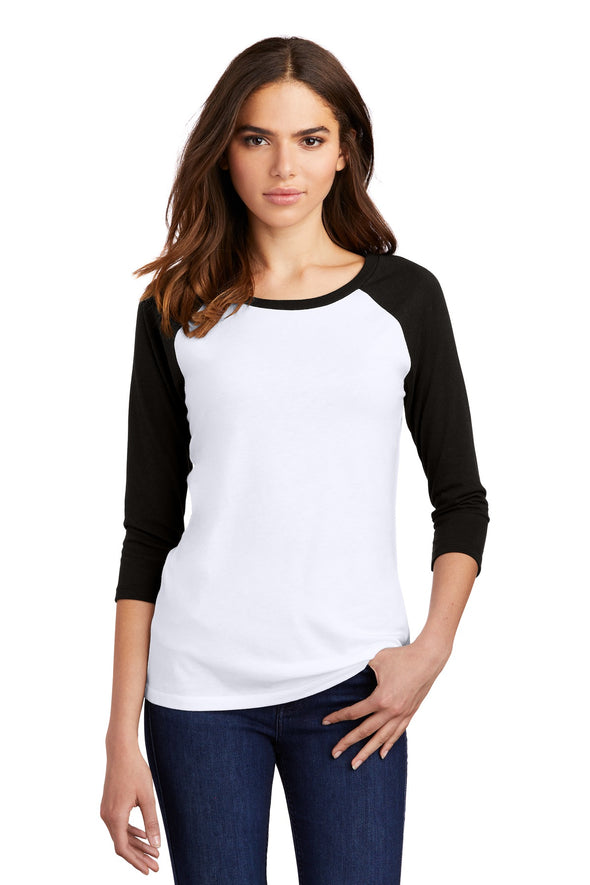 District Women's Perfect Tri 3/4-Sleeve Raglan