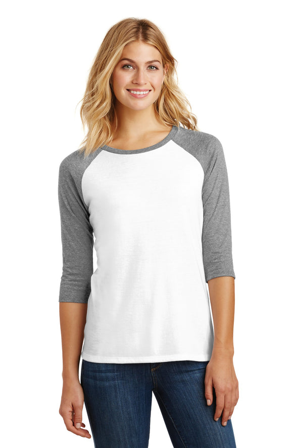 District Women's Perfect Tri 3/4-Sleeve Raglan