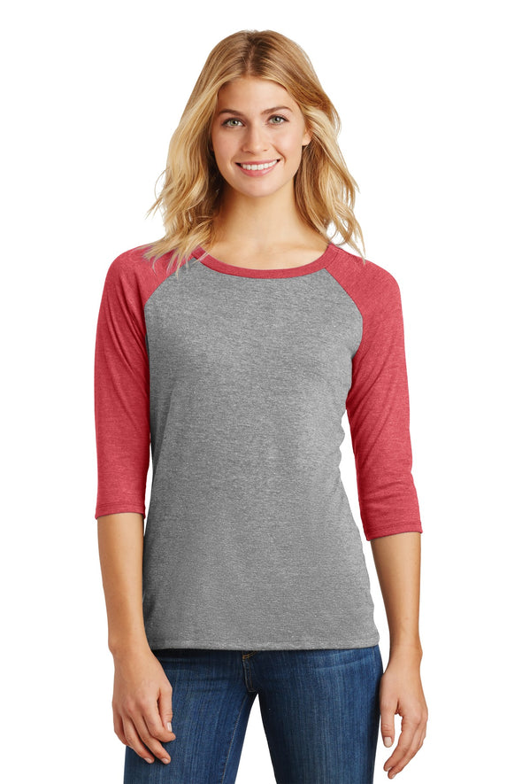 District Women's Perfect Tri 3/4-Sleeve Raglan