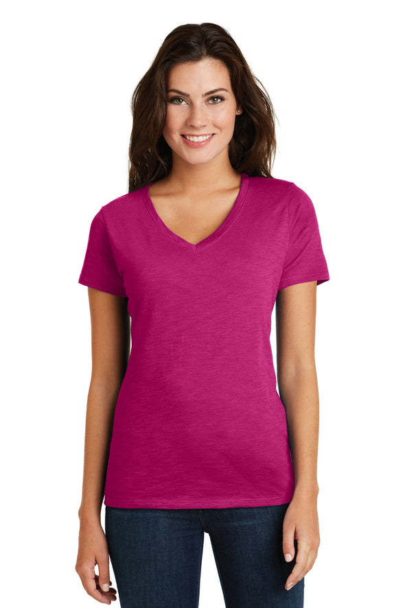 District Women's Super Slub V-Neck Tee