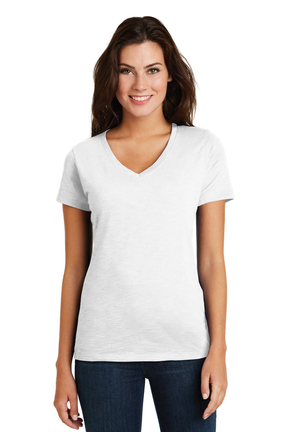 District Women's Super Slub V-Neck Tee