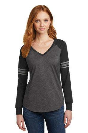 District Women's Game Long Sleeve V-Neck Tee