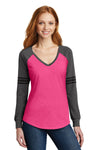 District Women's Game Long Sleeve V-Neck Tee