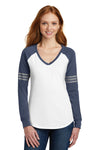 District Women's Game Long Sleeve V-Neck Tee