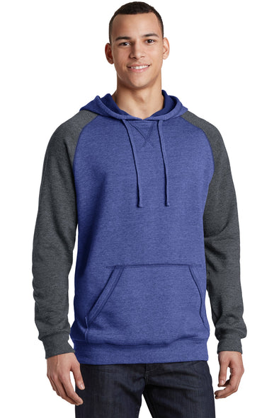 District Young Mens Lightweight Fleece Raglan Hoodie