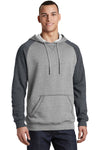 District Young Mens Lightweight Fleece Raglan Hoodie