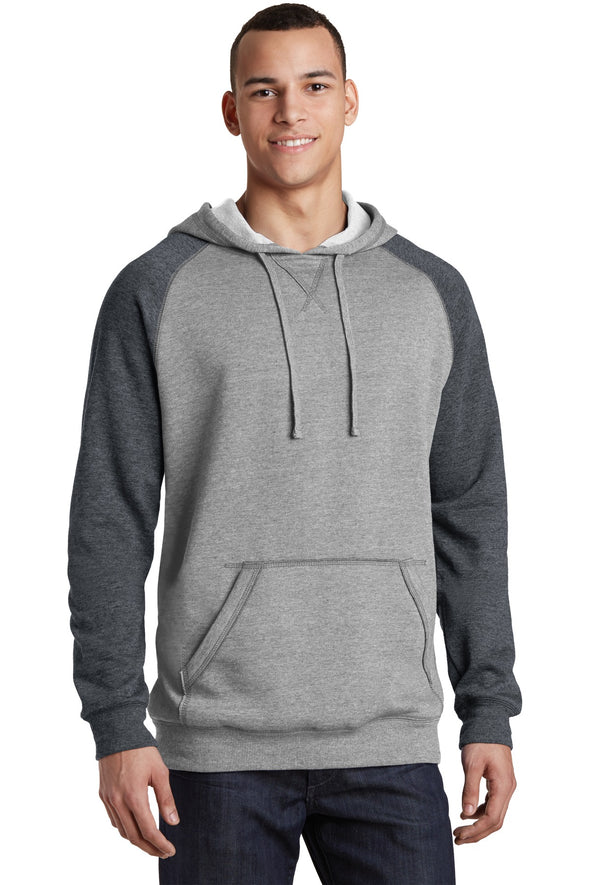 District Young Mens Lightweight Fleece Raglan Hoodie