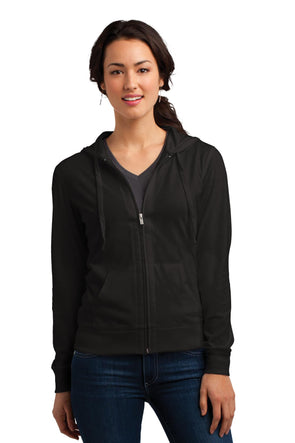 District Women's Fitted Jersey Full-Zip Hoodie