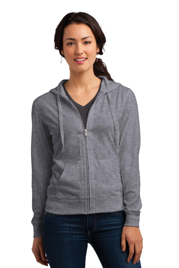 District Women's Fitted Jersey Full-Zip Hoodie