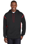 Sport-Tek Tech Fleece Colorblock Hooded Sweatshirt
