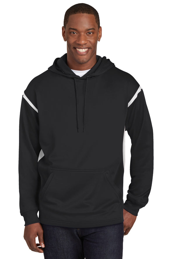 Sport-Tek Tech Fleece Colorblock Hooded Sweatshirt