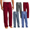 XtraFly Apparel Men's Flannel Plaid Pajamas PJ Basic Casual Sleep Lounge Pants