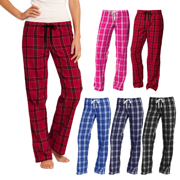 XtraFly Apparel Women's Flannel Plaid Pajamas PJ Basic Casual Sleep Lounge Pants