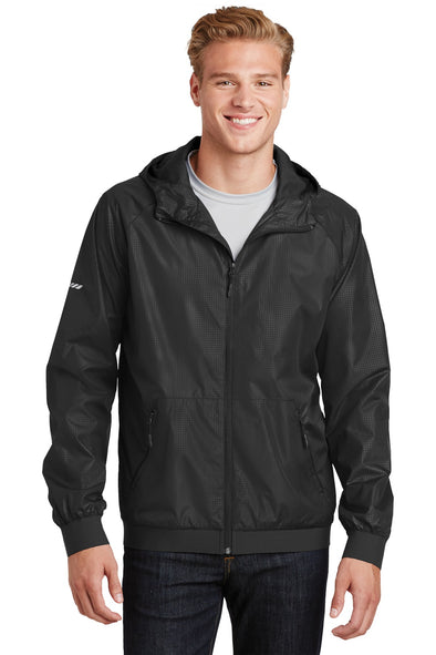 Sport-Tek Embossed Hooded Wind Jacket