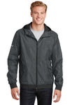Sport-Tek Embossed Hooded Wind Jacket