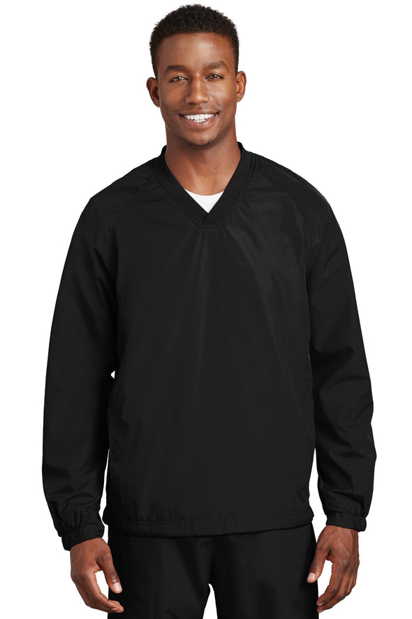 Sport-Tek V-Neck Raglan Wind Shirt