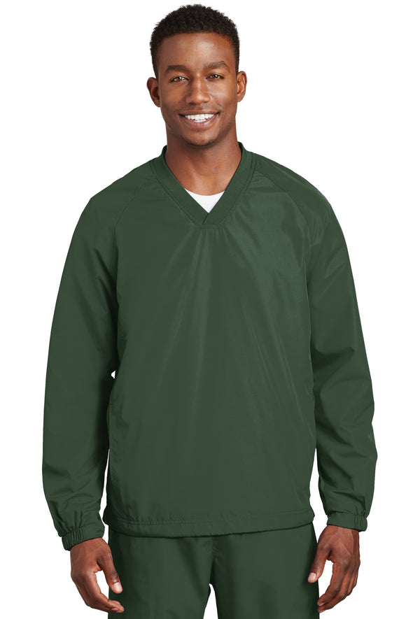 Sport-Tek V-Neck Raglan Wind Shirt