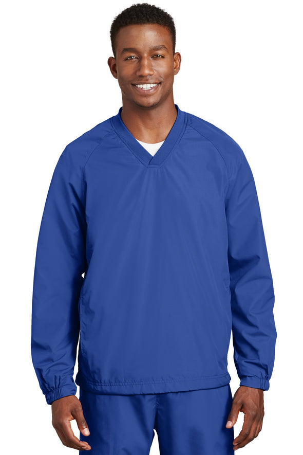 Sport-Tek V-Neck Raglan Wind Shirt