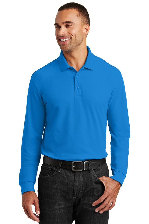 Port Authority Long Sleeve Core Classic Pique Polo