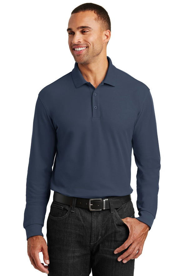 Port Authority Long Sleeve Core Classic Pique Polo
