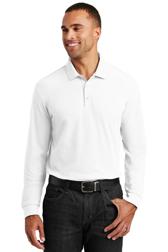 Port Authority Long Sleeve Core Classic Pique Polo