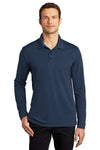 Port Authority Dry Zone UV Micro-Mesh Long Sleeve Polo