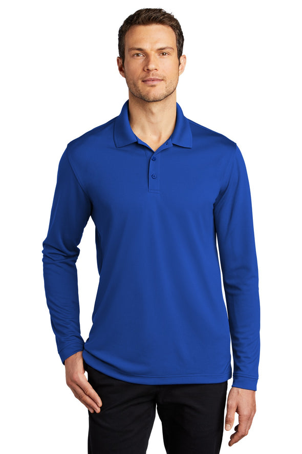 Port Authority Dry Zone UV Micro-Mesh Long Sleeve Polo