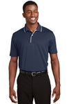 Sport-Tek Dri-Mesh Polo with Tipped Collar and Piping