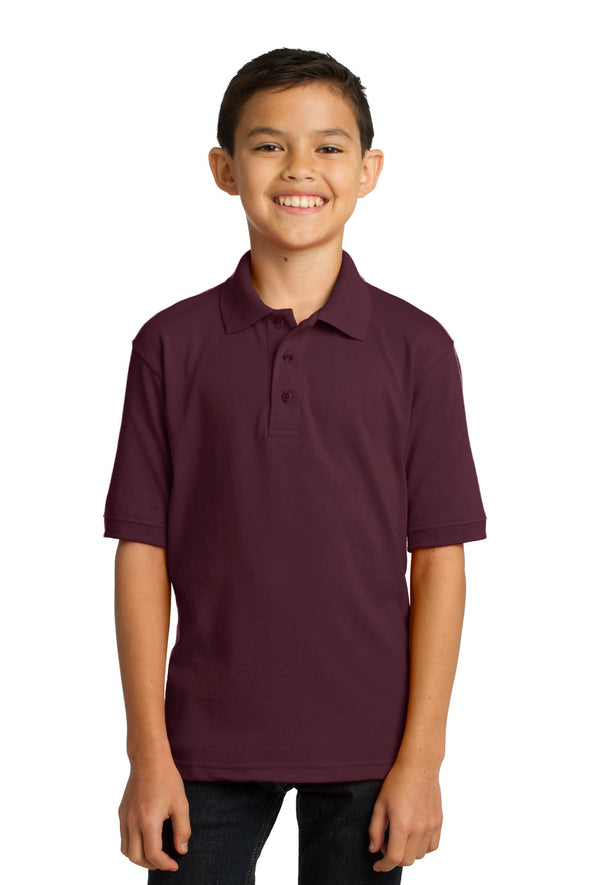Port & Company Youth Core Blend Jersey Knit Polo