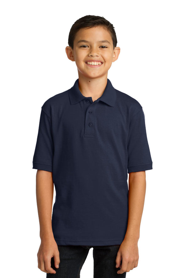 Port & Company Youth Core Blend Jersey Knit Polo