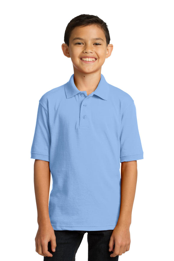 Port & Company Youth Core Blend Jersey Knit Polo