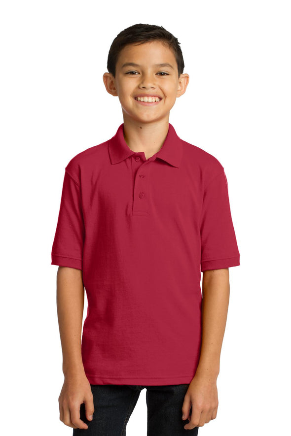 Port & Company Youth Core Blend Jersey Knit Polo