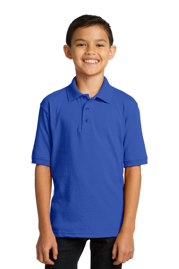 Port & Company Youth Core Blend Jersey Knit Polo