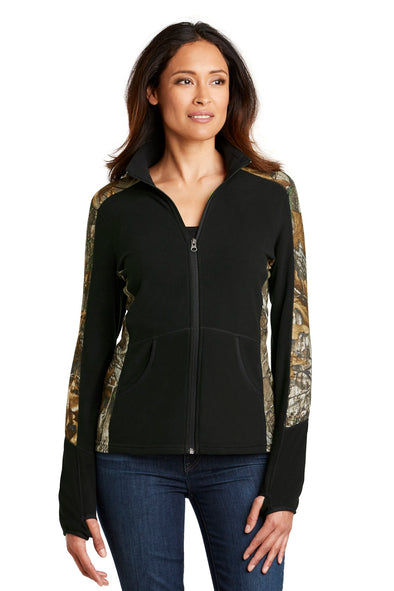 Port Authority Ladies Camouflage Microfleece Full-Zip Jacket