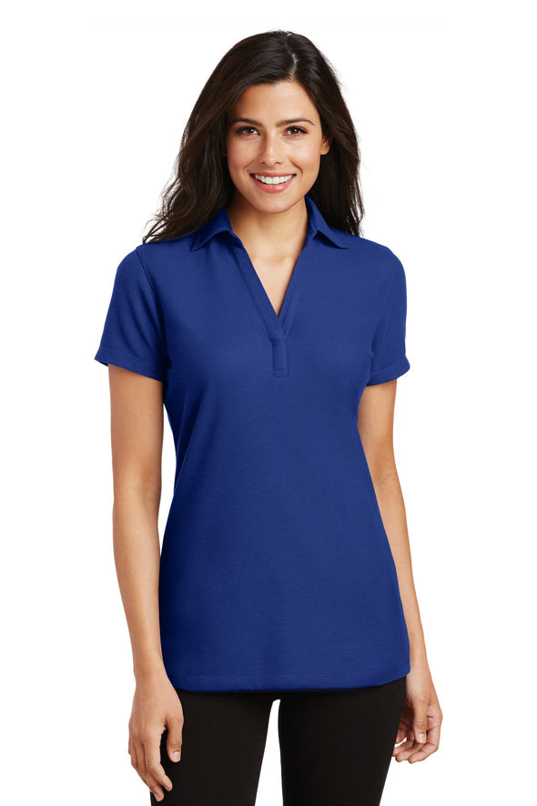 Port Authority Ladies Silk Touch Y-Neck Polo