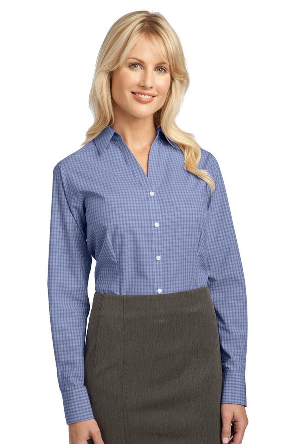 Port Authority Ladies Plaid Pattern Easy Care Shirt