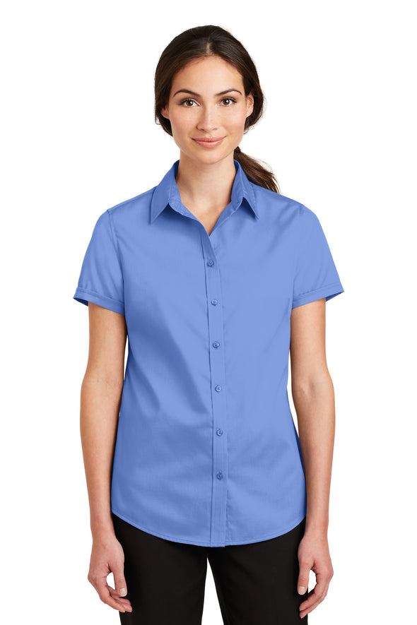 Port Authority Ladies Short Sleeve SuperPro Twill Shirt