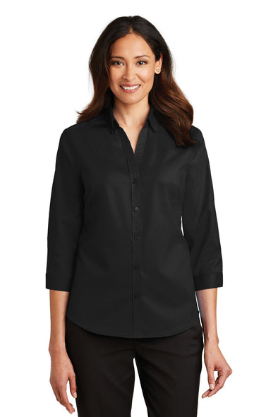 Port Authority Ladies 3/4-Sleeve SuperPro Twill Shirt