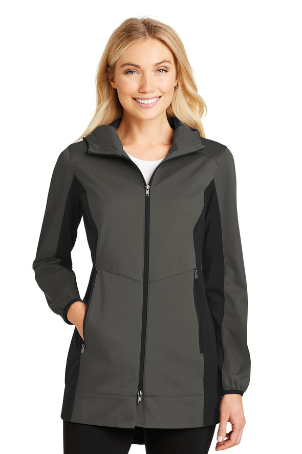 Port Authority Ladies Active Hooded Soft Shell Jacket