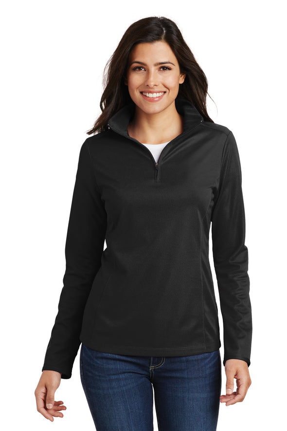 Port Authority Ladies Pinpoint Mesh 1/2-Zip