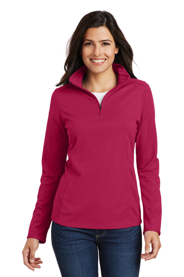 Port Authority Ladies Pinpoint Mesh 1/2-Zip
