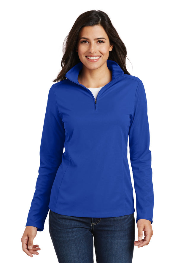 Port Authority Ladies Pinpoint Mesh 1/2-Zip