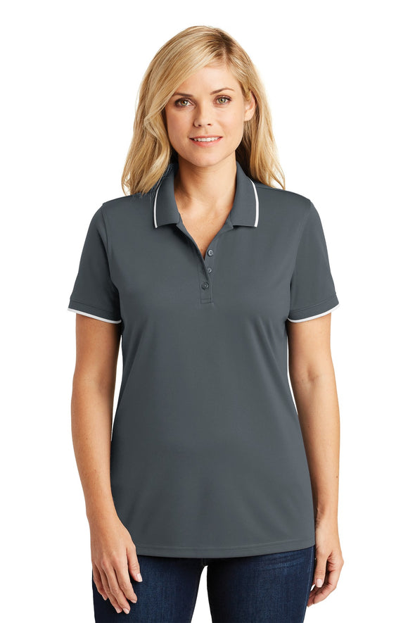 Port Authority Ladies Dry Zone UV Micro-Mesh Tipped Polo