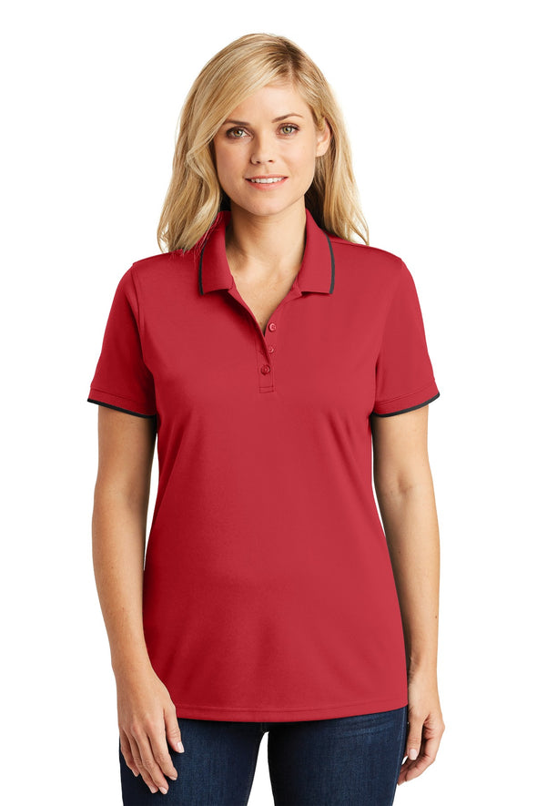 Port Authority Ladies Dry Zone UV Micro-Mesh Tipped Polo