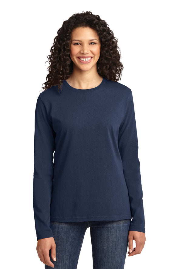 Port & Company Ladies Long Sleeve Core Cotton Tee