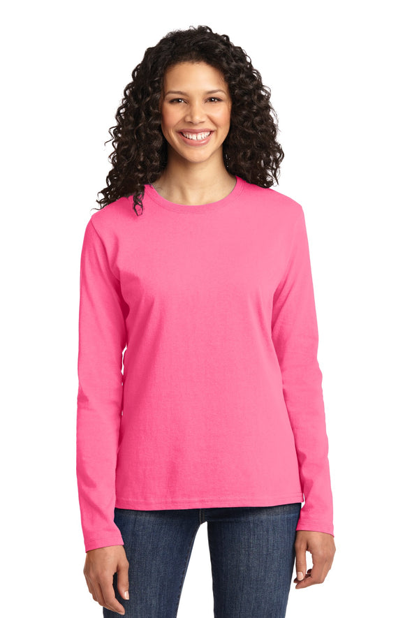 Port & Company Ladies Long Sleeve Core Cotton Tee