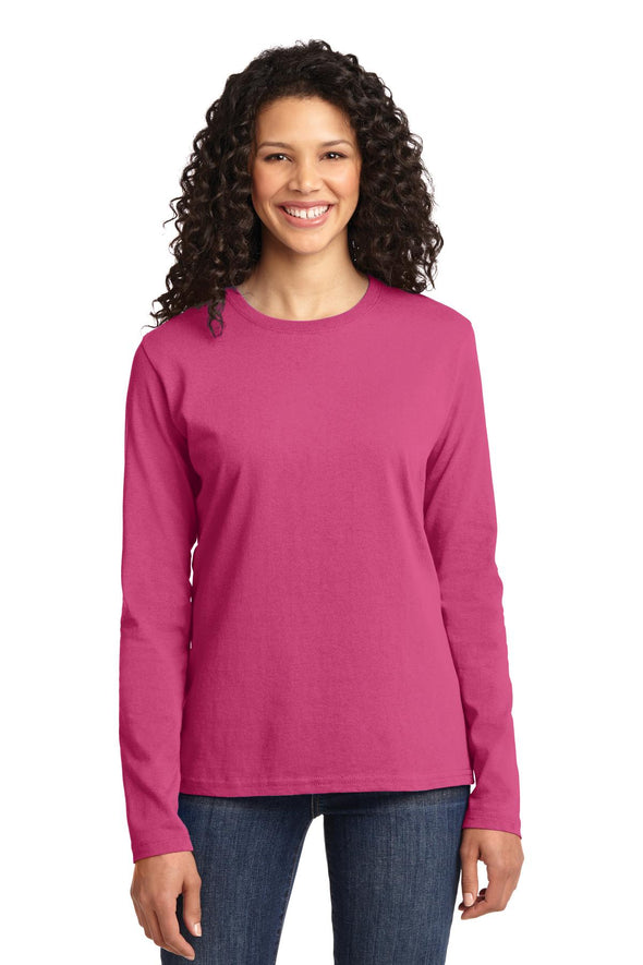 Port & Company Ladies Long Sleeve Core Cotton Tee