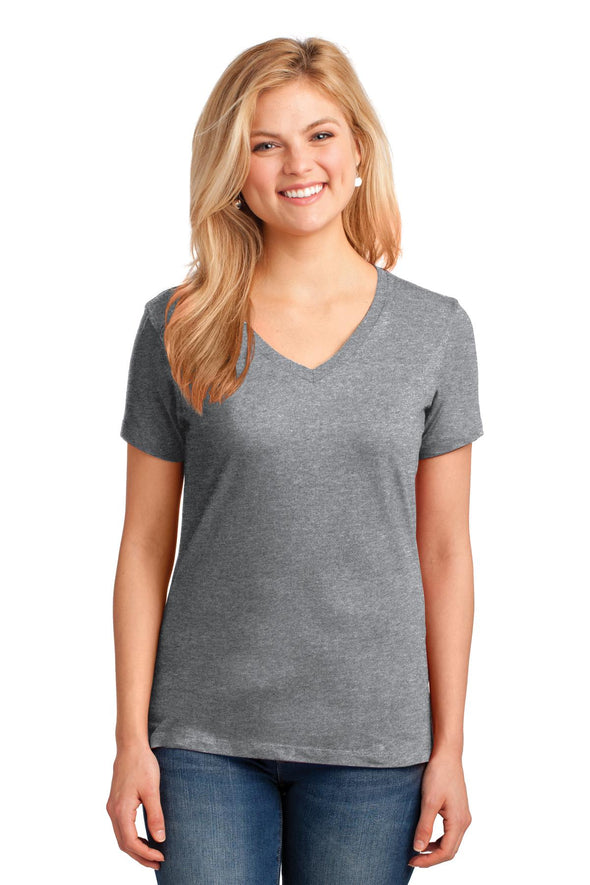 Port & Company Ladies Core Cotton V-Neck Tee